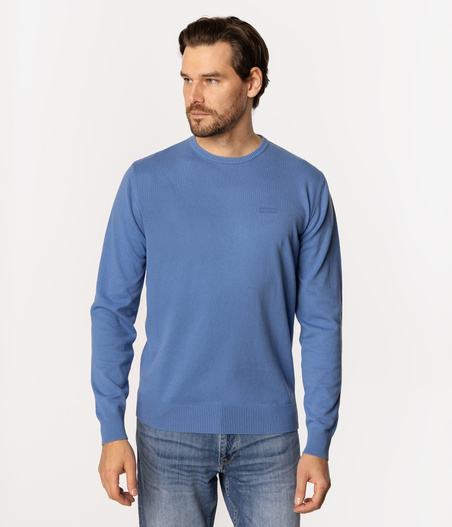 Sweter z bawełny organicznej ANDY ORGANIC BLUE YONDER