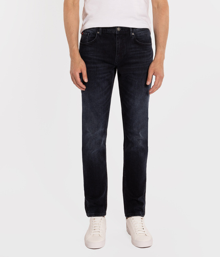 Jeansy męskie comfort slim DENZEL 2701 BLUE BLACK USED