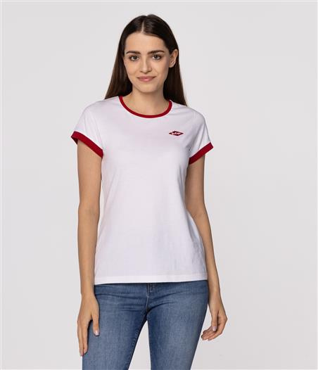 Dopasowany t-shirt HEART 1024 WHITE