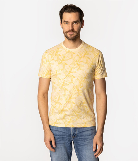 T-shirt męski z nadrukiem LEMON 3170 APRICOT GELATO