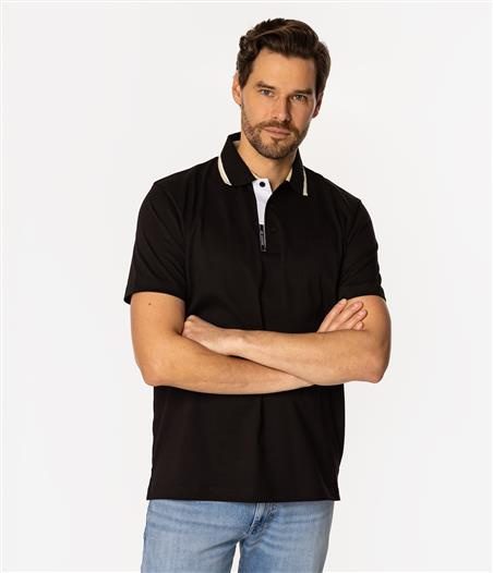 Koszulka polo męska RONNIE 4100 BLACK