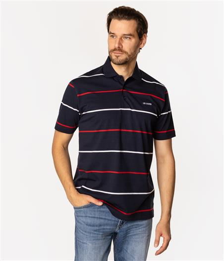 Koszulka polo męska w paski TORRIAN 5057 NAVY