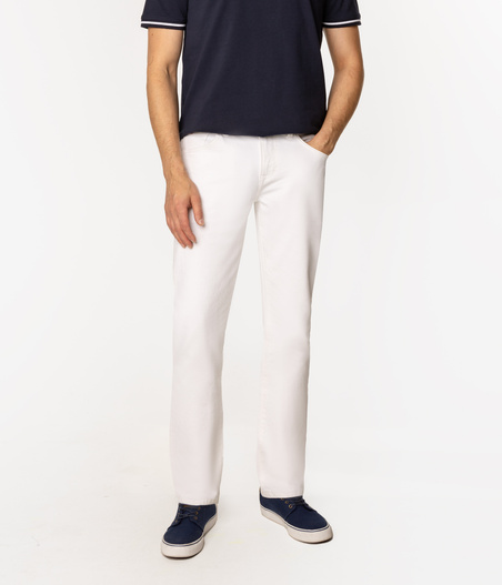 Jeansy męskie straight HARRY 3138 WHITE