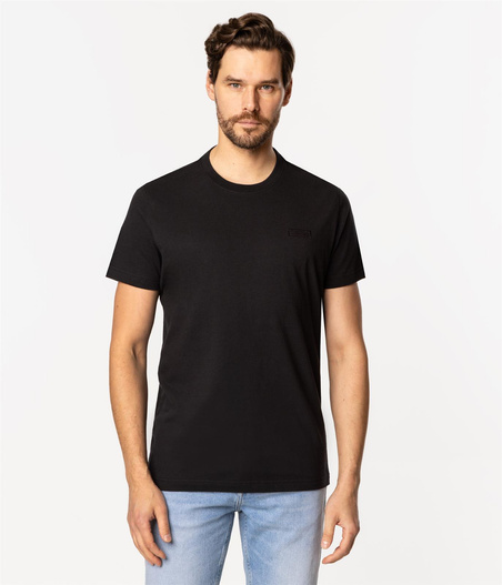 T-shirt męski SIMPLE 1180 BLACK