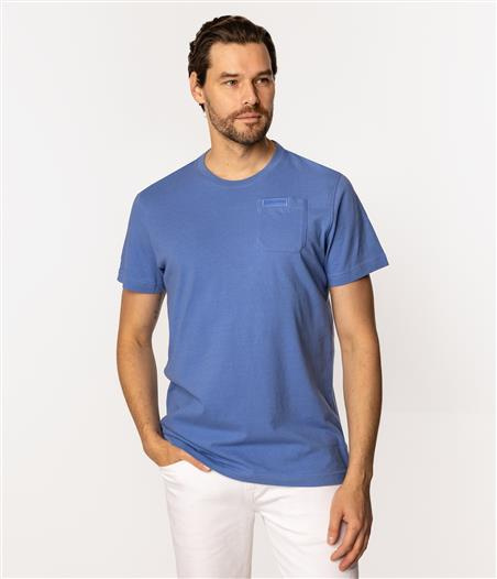 T-shirt męski POCKET 1160 PLACID BLUE