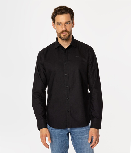 Koszula męska slim LIAM OXFORD BLACK