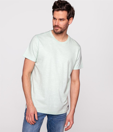 Melanżowy t-shirt z lnem TEO 6007 SPRAY
