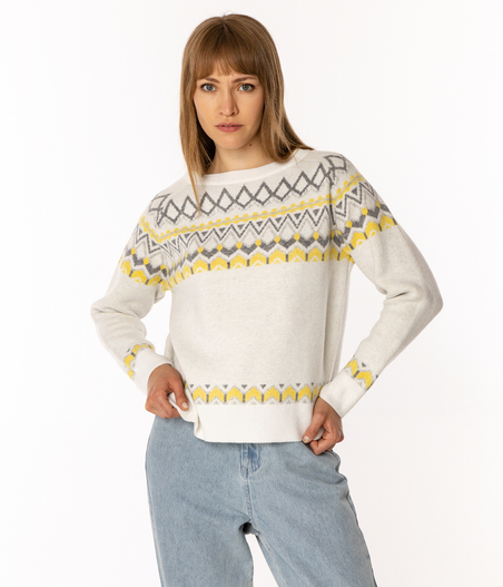 Sweter damski LEANDRA 2053 ECRUE