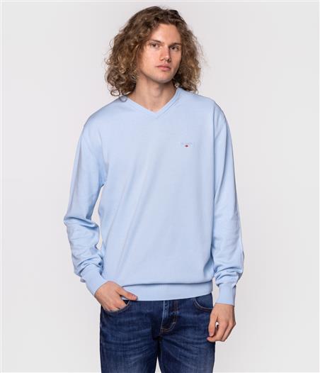 Sweter męski z bawełny organicznej ADAM ORGANIC CLEAR SKY