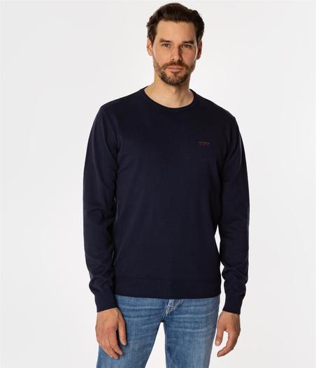 Sweter męski z bawełny organicznej ANDY ORGANIC NAVY