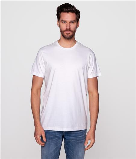 T-shirt z bawełny organicznej TEFF ORGANIC WHITE